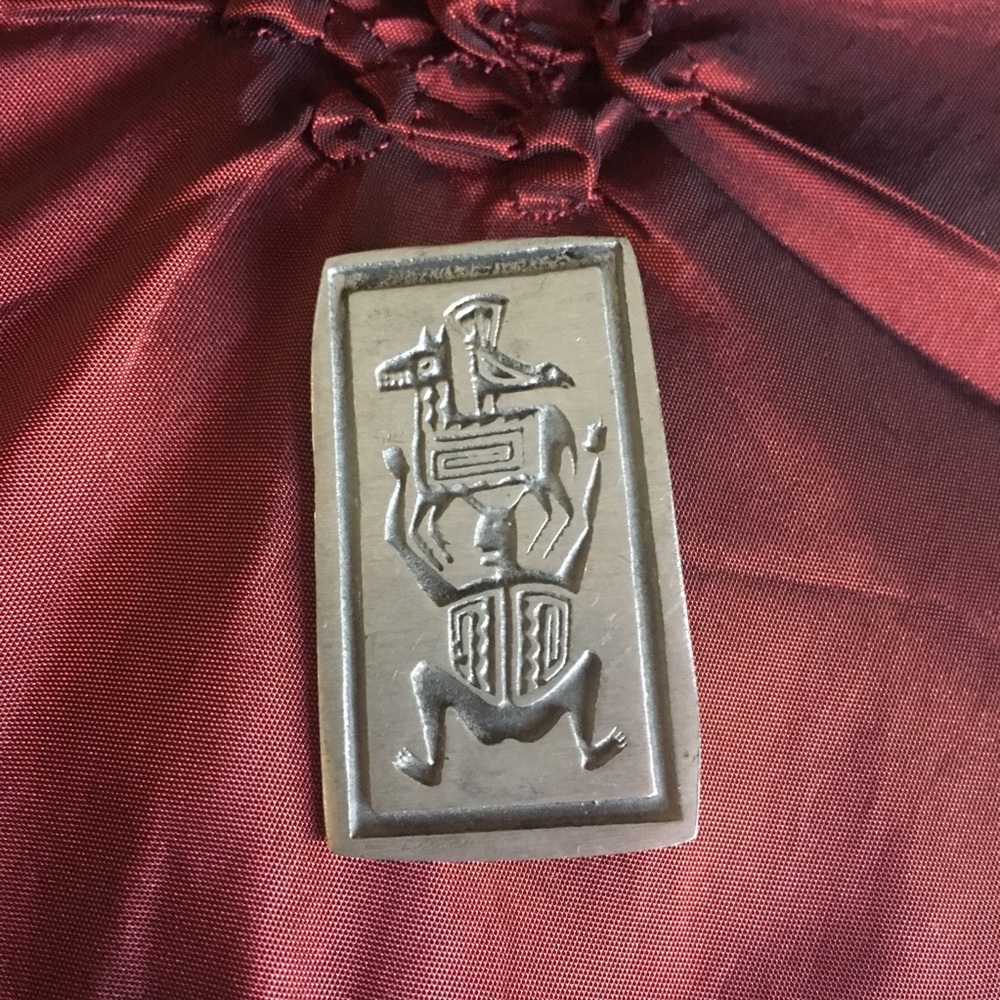 Urban Fetishes tribal petroglyph pewter pin